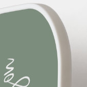 Raquette De Pickleball Monogramme Sage Green Pickleball Paddle (Détail gauche)