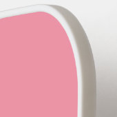 Raquette De Pickleball Monogramme simple à trois lettres rose blanc Ombre (Détail gauche)