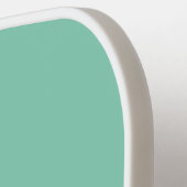 Raquette De Pickleball Monogramme simple et simple à la menthe classique/ (Détail gauche)