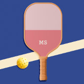 Raquette De Pickleball Monogramme Simple Moderne Minimal