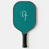 Raquette De Pickleball Monogramme - turquoise solide (Recto)