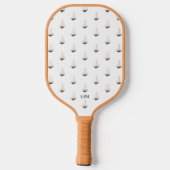 Raquette De Pickleball Monogramme Voile lisse Nautique Plante Côtière (Verso)