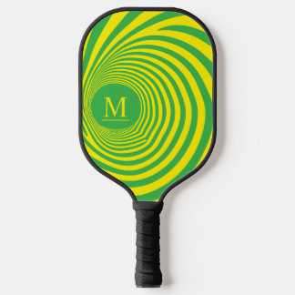 Raquette De Pickleball Monogramme Vortex Illusion Optique Fraîche Lémonad