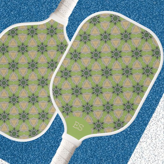 Raquette de Pickleball Monogrammée Verte Amusante