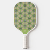Raquette de Pickleball Monogrammée Verte Amusante (Recto)