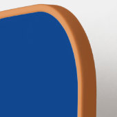 Raquette De Pickleball Monogrammes Initiales Bleu Tan tendance Hommes fem (Détail gauche)