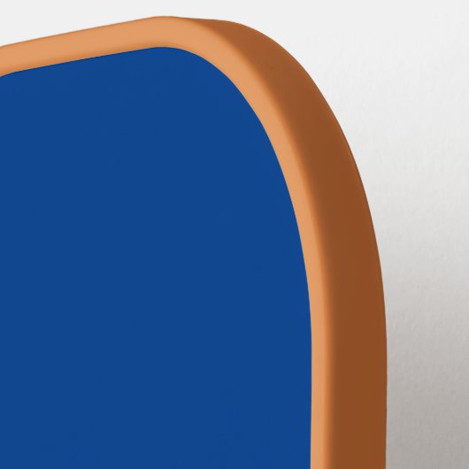 Raquette De Pickleball Monogrammes Initiales Bleu Tan tendance Hommes fem (Détail gauche)