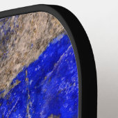 Raquette De Pickleball Monographie Abstraite Lapis Lazuli Granite Bleu (Détail gauche)