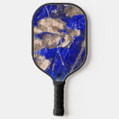 Raquette De Pickleball Monographie Abstraite Lapis Lazuli Granite Bleu (Verso)