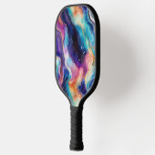 Raquette De Pickleball Monographie de texture d'agate de parties scintill (Gauche)