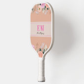 Raquette De Pickleball Monographie florale Rose poussiéreuse (Gauche)