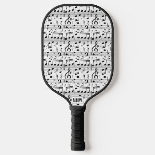 Raquette De Pickleball Monographie personnalisée des notes musicales