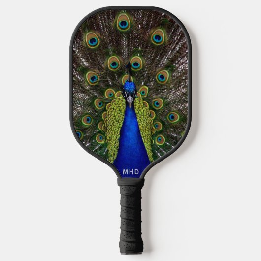Raquette De Pickleball Monographie personnalisée Proud Peacock (Recto)