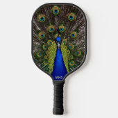 Raquette De Pickleball Monographie personnalisée Proud Peacock (Verso)