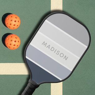 Raquette De Pickleball Montagnes neigeuses Bloc de couleur Nom personnali