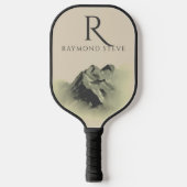 Raquette De Pickleball Montures d'aquarelle professionnelle Monogramme Pi (Recto)