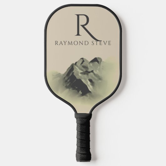 Raquette De Pickleball Montures d'aquarelle professionnelle Monogramme Pi (Recto)