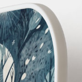 Raquette De Pickleball Moonlit Nordic Forest, personnalisable (Détail gauche)