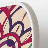 Raquette De Pickleball Mosaic cercle, Mandala-Motif (Détail gauche)