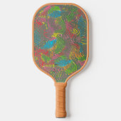 Raquette De Pickleball Mosaïque à fleurs (Recto)