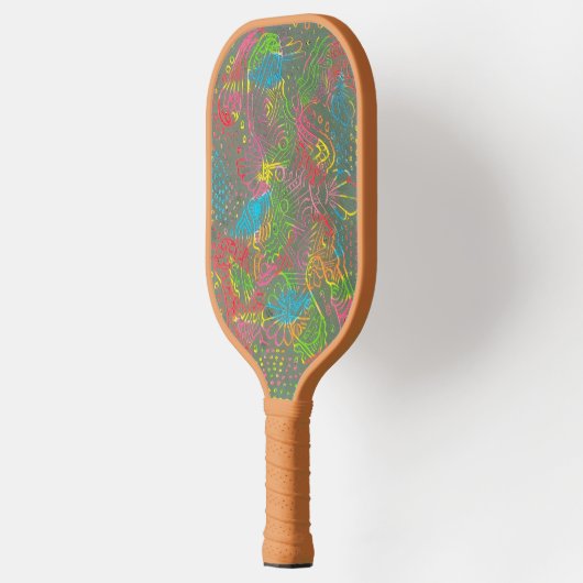 Raquette De Pickleball Mosaïque à fleurs (Gauche)
