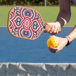 Raquette De Pickleball mosaïque andalouse, Mandala-Motif