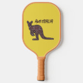 Raquette De Pickleball Mosaïque autochtone de Kangaroo (Verso)