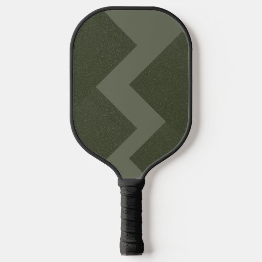 Raquette De Pickleball Moss Green Zigzag Custom Pickleball Paddle (Recto)