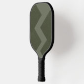 Raquette De Pickleball Moss Green Zigzag Custom Pickleball Paddle (Gauche)