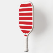 Raquette De Pickleball Motif à rayures rouges et blanches (Gauche)