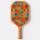 Raquette De Pickleball Motif Abstrait de fruits orange (Verso)
