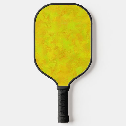 Raquette De Pickleball Motif Abstrait Jaune Orange Vert (Recto)