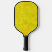 Raquette De Pickleball Motif Abstrait Jaune Orange Vert (Verso)