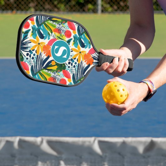 Raquette De Pickleball Motif Abstrait monogramme (Insitu)