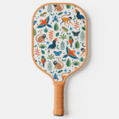Raquette De Pickleball Motif animal de la forêt tropicale (Verso)