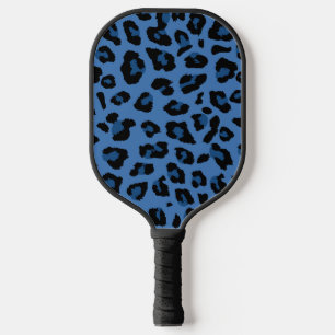 Raquette De Pickleball Motif animal Empreinte de léopard bleu