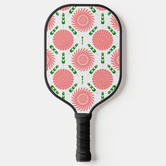 Raquette De Pickleball motif aux fleurs roses (Recto)