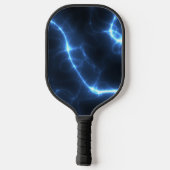 Raquette De Pickleball Motif bleu courant électrique (Verso)