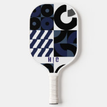 Motif bleu marine | Monogramme moderne