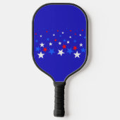 Raquette De Pickleball Motif bleu, rouge et blanc (Verso)