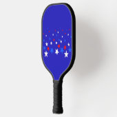 Raquette De Pickleball Motif bleu, rouge et blanc (Gauche)