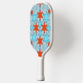 Raquette De Pickleball Motif Blue et Red Star (Gauche)