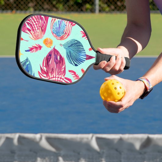 Raquette De Pickleball Motif Boho Feathers (Insitu)
