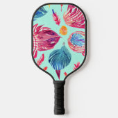 Raquette De Pickleball Motif Boho Feathers (Recto)