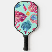 Raquette De Pickleball Motif Boho Feathers (Verso)