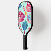 Raquette De Pickleball Motif Boho Feathers (Gauche)
