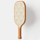 Raquette De Pickleball Motif botanique beige floral (Gauche)