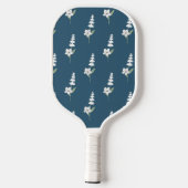 Raquette De Pickleball Motif botanique floral de la Marine (Verso)