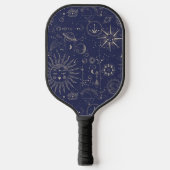 Raquette De Pickleball Motif céleste de la Marine (Recto)