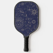 Raquette De Pickleball Motif céleste de la Marine (Verso)